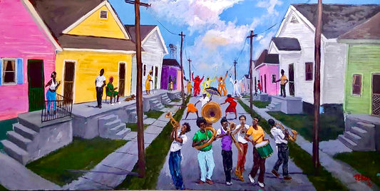 “Second Line Time⚜️🎭” (unframed)