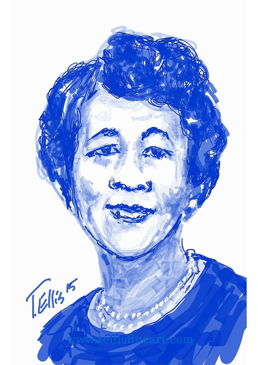 Dorothy Height Ted Ellis Fine Art Portraits Ted Ellis Art The